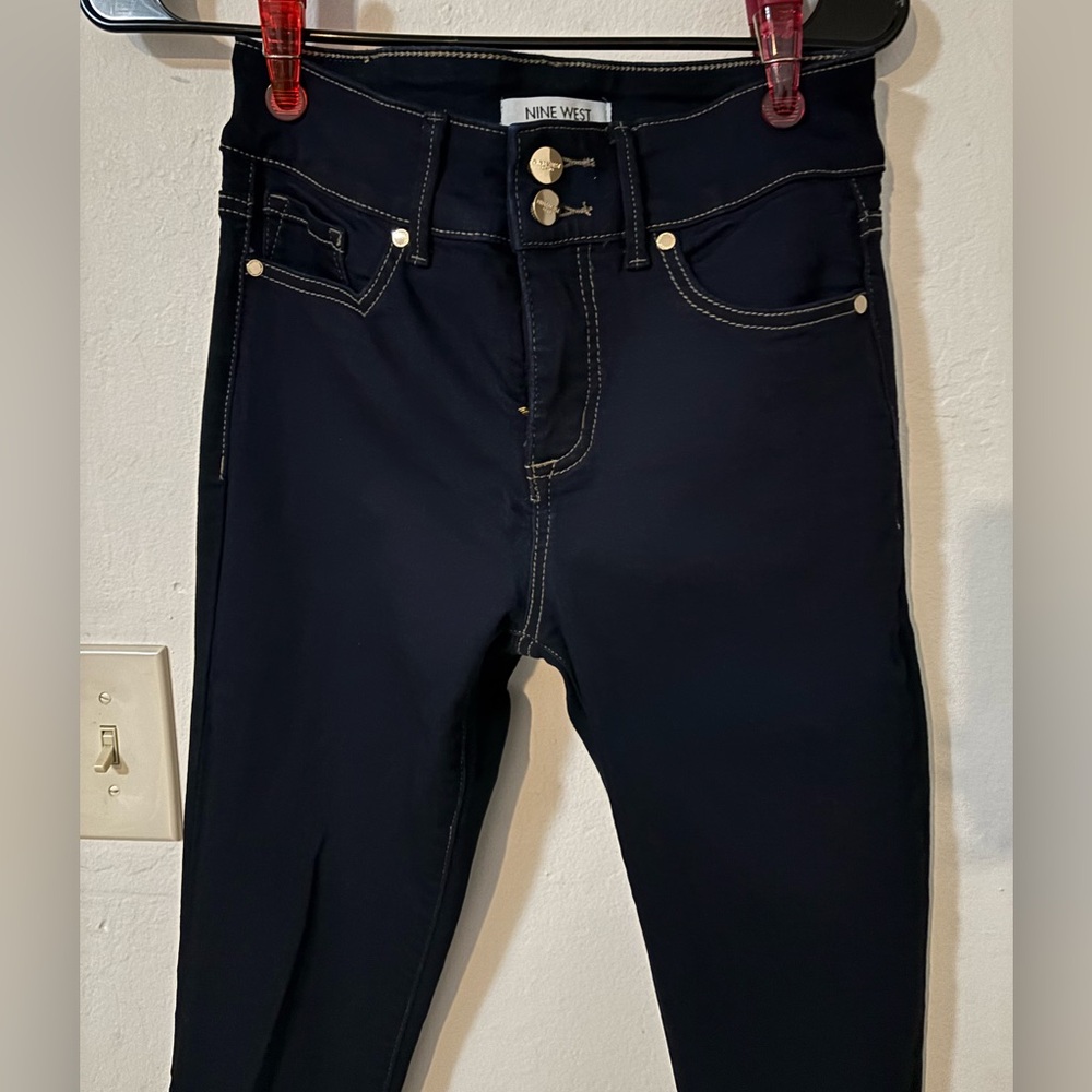 Nine West Women's Dark Blue High Rise Jeans